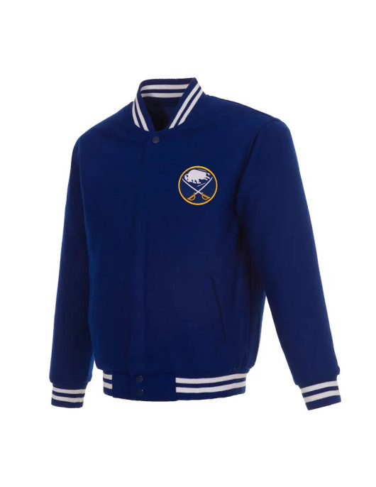 Buffalo Sabres Royal Varsity Wool Jacket