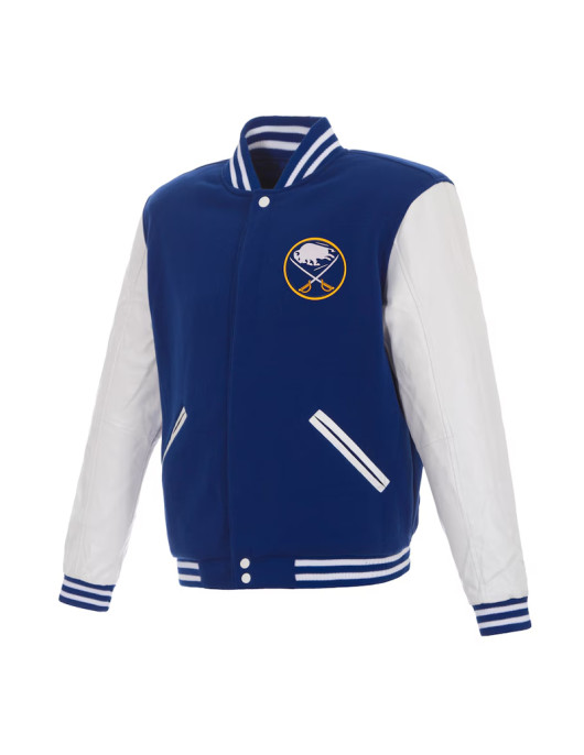 Buffalo Sabres Royal/White Varsity Jacket