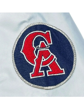California Angels Blue and Gray Varsity Jacket