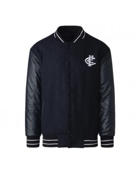 Carlton Blues Football Club Black Varsity Jacket