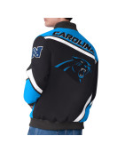 Carolina Panthers Maximum Racing Black Jacket