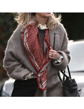 Cate Blanchett Grey Coat from Disclaimer Series