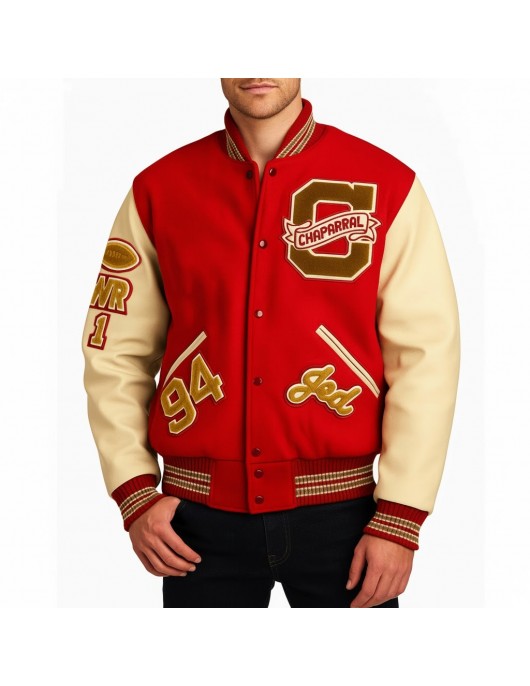 Chaparral High School Red Wool Varsity Letterman Jacket Chaparral High School Red Wool Varsity Letterman Jacket