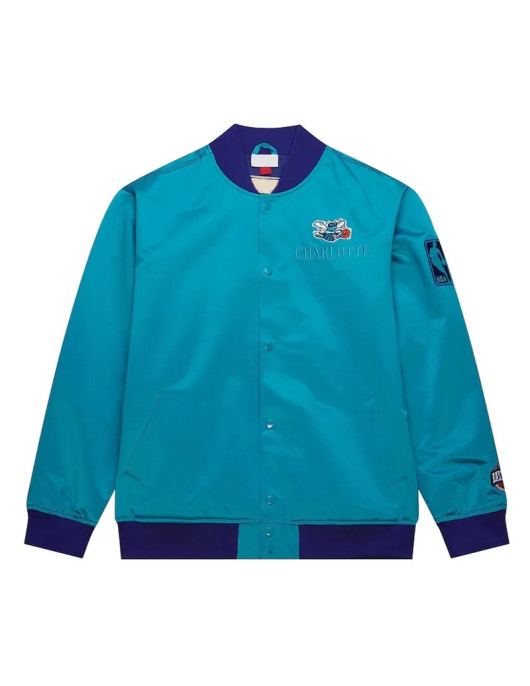 Charlotte Hornets OG 3.0 Lightweight Teal Satin Jacket