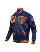 Chicago Bears Best of Classic Rib Satin Jacket Chicago Bears Best of Classic Rib Satin Jacket