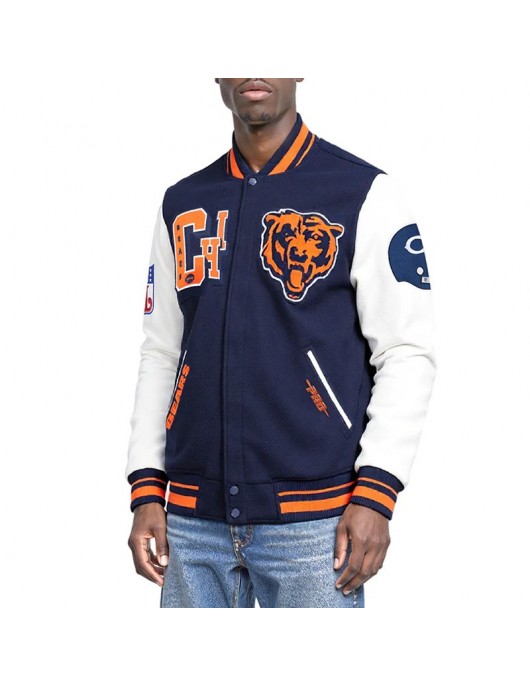Chicago Bears Best of Classic Rib Varsity Jacket