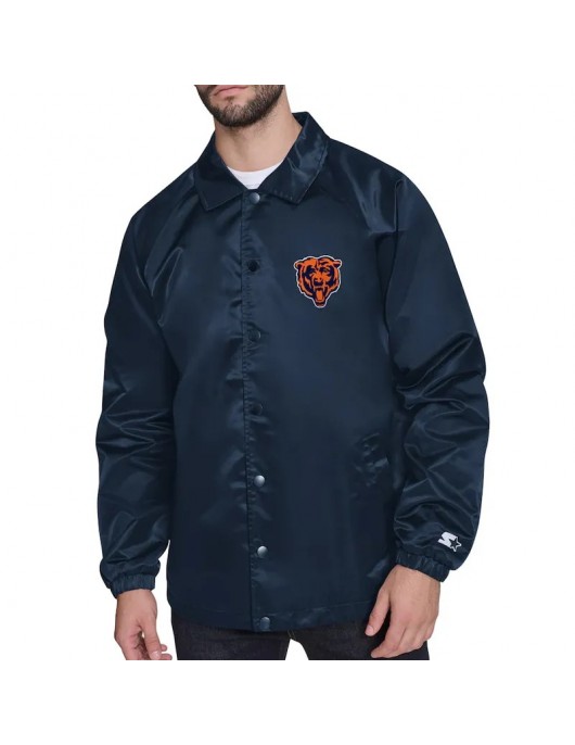 Chicago Bears Retro Logo Coaches Jacket