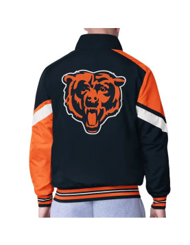 Chicago Bears Strong Arm Navy Full-Zip Jacket