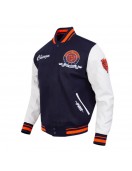Chicago Bears Team Badge Classic Rib Varsity Jacket Chicago Bears Team Badge Classic Rib Varsity Jacket