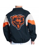Chicago Bears Yard Line Navy Full-Zip Jacket