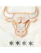 Chicago Bulls 2024/25 City Edition Chenille Cream Satin Jacket