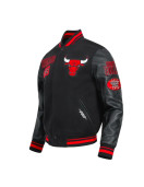 Chicago Bulls Area Code Classic Rib Varsity Jacket