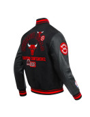 Chicago Bulls Area Code Classic Rib Varsity Jacket