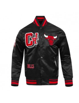 Chicago Bulls Best of Classic Rib Satin Jacket