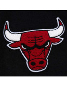 Chicago Bulls Black Out Vintage Logo Varsity Jacket