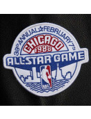 Chicago Bulls Black Out Vintage Logo Varsity Jacket