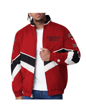 Chicago Bulls Captain Red Varsity Satin Jacket