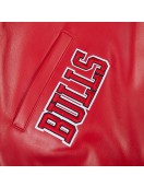 Chicago Bulls City Signature Men's Leather Varsity Jacket