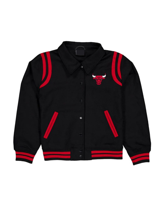 Chicago Bulls Sport Night Teddy Varsity Jacket