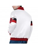 Chicago Bulls Triple Option Full-Snap Varsity Satin Jacket