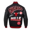 Chicago Bulls Turn It Up Classic Rib Varsity Jacket