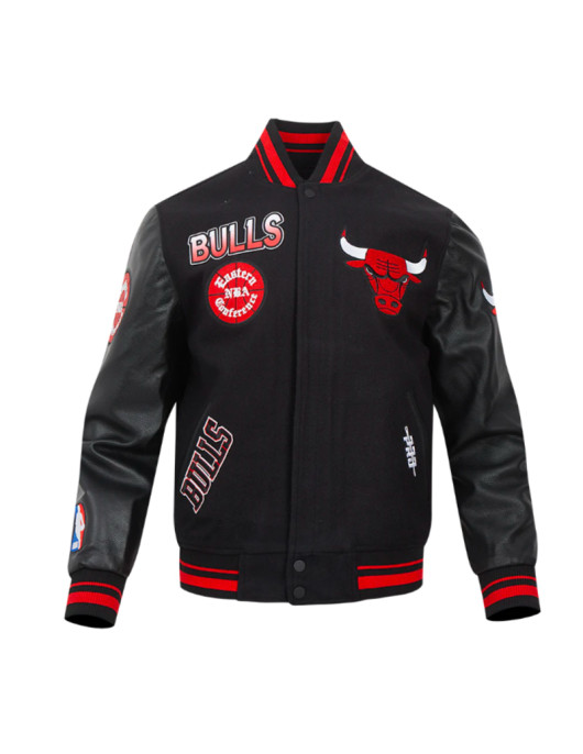 Chicago Bulls Turn It Up Classic Rib Varsity Jacket