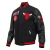 Chicago Bulls Turn It Up Classic Rib Varsity Jacket