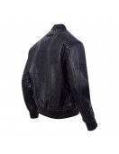 Chicago Bulls Washed Vanguard Men's Leather Varsity Jacket Chicago Bulls Washed Vanguard Men's Leather Varsity Jacket