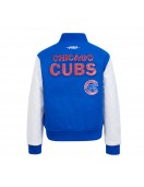 Chicago Cubs Game Day Classics Royal Varsity Wool/Leather Jacket