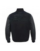 Chicago Sky Triple Black Varsity Jacket Chicago Sky Triple Black Varsity Jacket