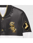 Chicago White Sox Ty Mopkins Black and White Satin Jacket