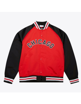 Chicago White Sox Vintage Logo Double Clutch Red Satin Jacket
