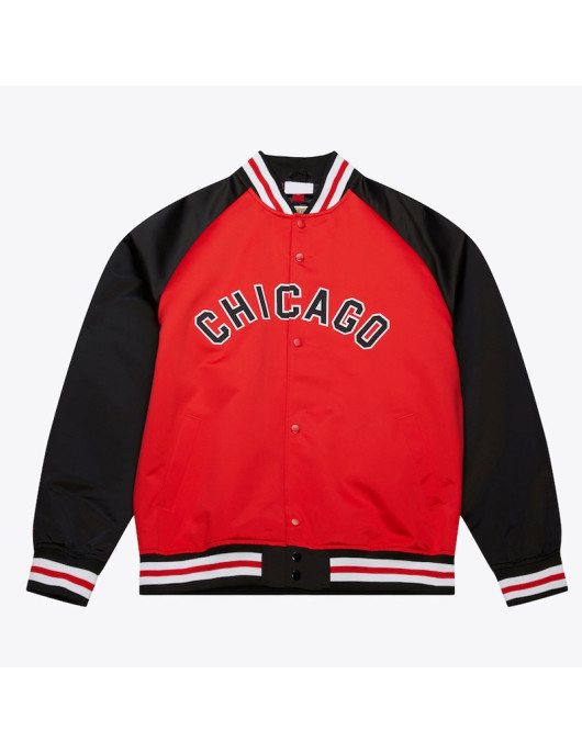 Chicago White Sox Vintage Logo Double Clutch Red Satin Jacket