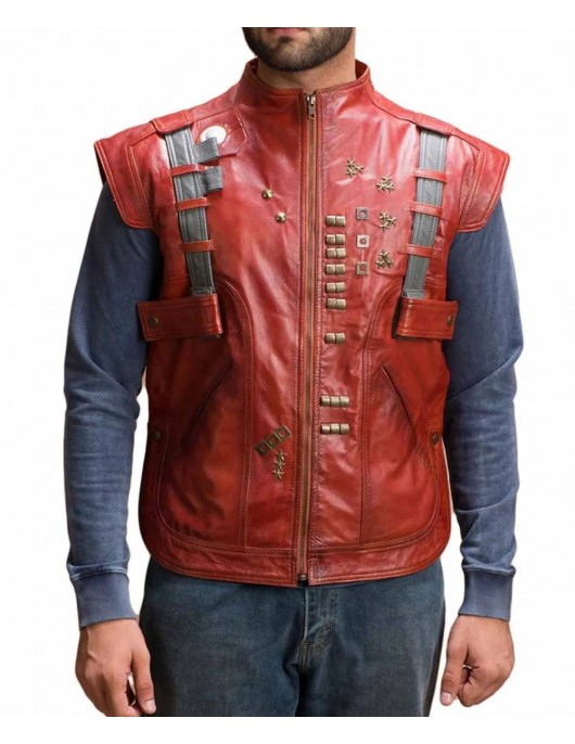Chris Pratt Guardians of The Galaxy Leather Vest