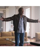 Christoph Waltz Old Guy Film Danny Dolinski Brown Leather Jacket
