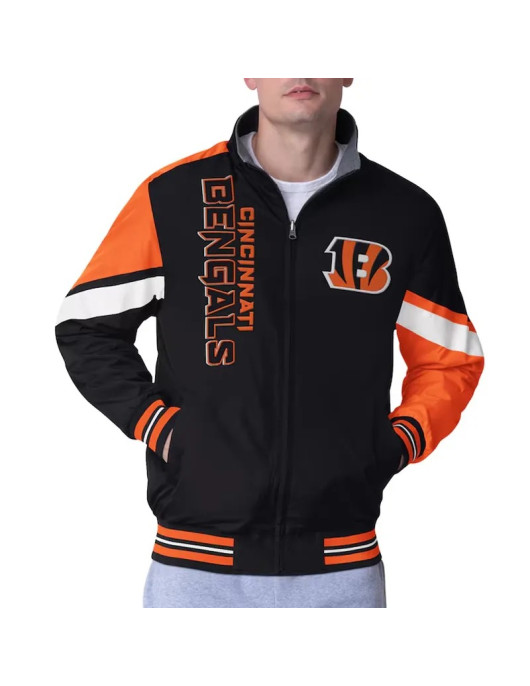Cincinnati Bengals Strong Arm Black Full-Zip Jacket