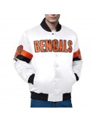 Cincinnati Bengals Triple Option Varsity Satin Jacket