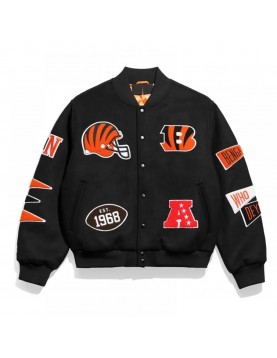 Cincinnati Bengals Varsity Pennant Jacket – Game Day Style