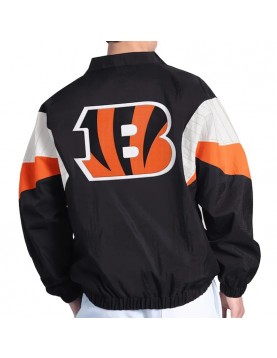 Cincinnati Bengals Yard Line Black Full-Zip Jacket