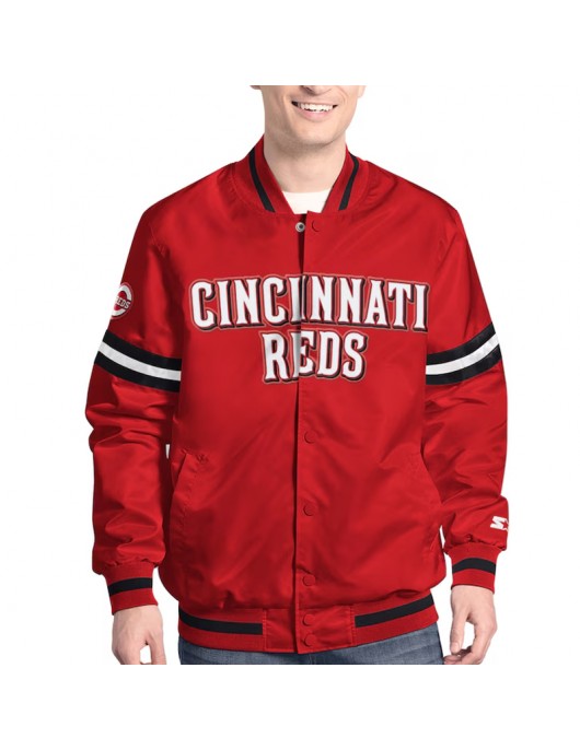 Cincinnati Reds Varsity Scout Satin Jacket