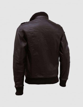 Classic Bomber Leather Jacket Classic Bomber Leather Jacket