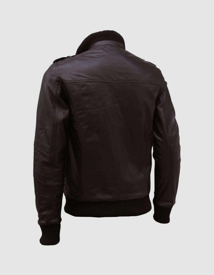 Classic Bomber Leather Jacket Classic Bomber Leather Jacket