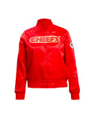 Classic Kansas City Chiefs Black Satin Jacket