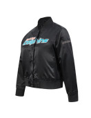 Classic Miami Dolphins Black Satin Jacket