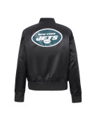 Classic New York Jets Black Satin Jacket