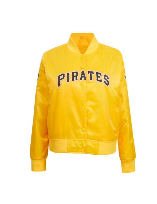 Classic Pittsburgh Pirates Yellow Satin Jacket