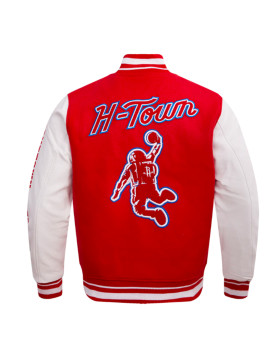 Classic Rib Houston Rockets Varsity Jacket