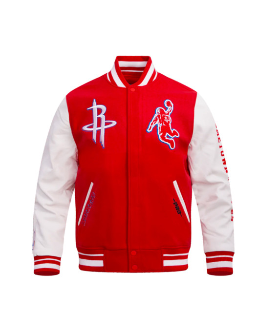 Classic Rib Houston Rockets Varsity Jacket