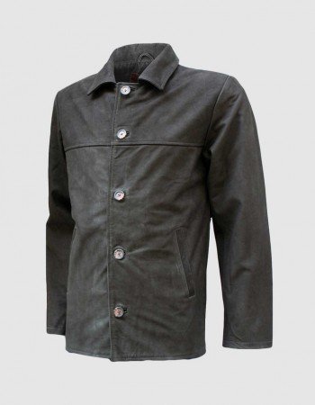 Classic Vintage Style Nubuck Men Leather Jacket