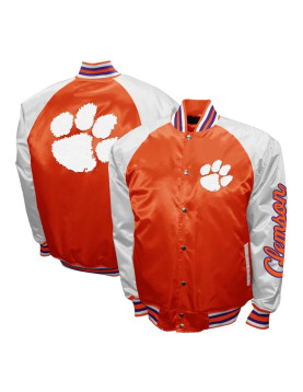 Clemson Tigers The Game Orange Satin Jacket